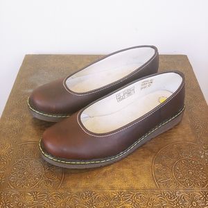 Doc Martens Ellen Brown Leather Flats